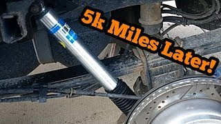 Bilstein 5100 Shock Absorber 5k mile review [upl. by Lekcim]