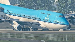 747 Landing Gear Failure Emergency Landing  XPlane 11 [upl. by Ahserak]