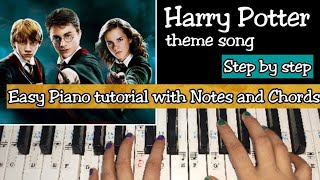 Harry Potter Hedwigs Theme  Easy Piano Tutorial With Notations and Chords Step by step [upl. by Till]