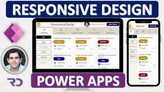 How to build Responsive Power Apps  Responsive Layouts Tabs Galleries amp Forms [upl. by Harman]