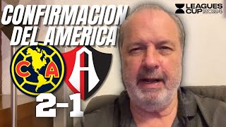 CONFIRMACIÓN DEL AMÉRICA  Club América vs Atlas  Leagues Cup 2024 [upl. by Elli713]