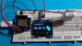 ESP8266 with I2C OLED 13quot  SH1106 amp DHT22 [upl. by Tedra49]