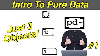 Let’s Start With Just 3 Objects Intro To Pure Data Pure Data Tutorial 1 [upl. by Navarro]