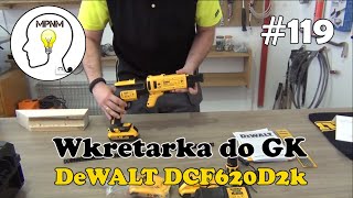 119  Wkrętarka do płyt kartongips DeWalt DCF620D2K [upl. by Htiduj]