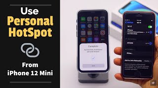 Use Personal HotSpot on iPhone 12 MiniPro Max How To [upl. by Brodsky943]