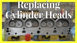 How To Install Heads On A Chevy  Rebuilding A Cylinder Head [upl. by Nolyat906]