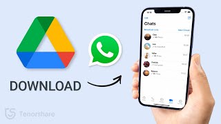 How to Download WhatsApp Backup from Google Drive to iPhone [upl. by Aremaj]