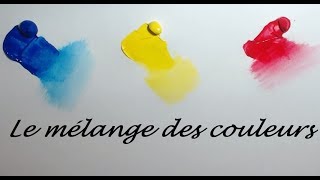 Tutoriel Peinture Débutants  Le mélange des couleurs acryliques [upl. by Kobylak]