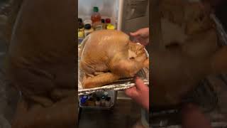 dry turkey skin  crispy turkey skin smokedturkey thanksgivingturkey howtobbqright [upl. by Joung]