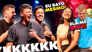 TENTANDO SALVAR UM NAMORO TÓXICO NO NOSSO PRIMEIRO SHOW 😂 ft Renato Albani amp Victor Sarro [upl. by Retsim]