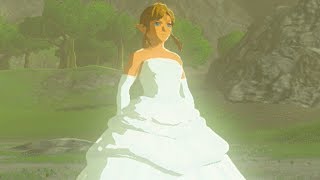 CROSSDRESSING LINK GETS A MAKEOVER Runaway Bride Link Zelda Breath of the Wild Mod [upl. by Norton878]