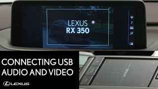 Lexus HowTo RX 350 Connect USB Audio and Video  Lexus [upl. by Sada]