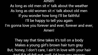 RANDY TRAVIS  Forever and Ever Amen Lyrics [upl. by Swor805]