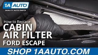 How to Replace Cabin Air Filter 0812 Ford Escape [upl. by Osner]