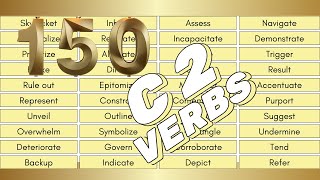 Advanced C2 Verbs to Build Your Vocabulary [upl. by Durwin]