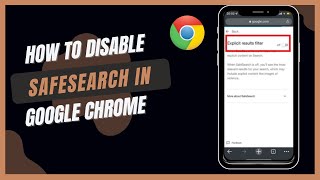 How To disable SafeSearch in Google Chrome [upl. by Eenwahs]