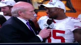 49ers NFC championship trophy presentation [upl. by Attenod]