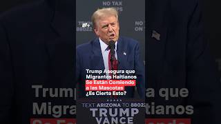 Trump asegura que migrantes haitianos se están comiendo a las mascotas nmas donaldtrump shorts [upl. by Carmine]