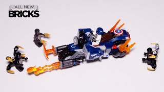 Lego Avengers Endgame 76123 Captain America Outriders Attack Speed Build [upl. by Wessling]