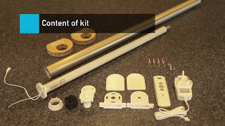 Somfy DIY Automated blind kit instruction Video [upl. by Nylteak]