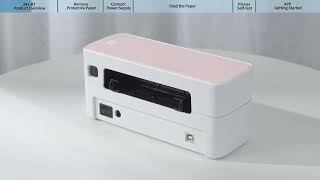 Phomemo PM241BT Tutorial How to Use and Setup Shipping Label Printer 241BT丨Instruction Manual 2024 [upl. by Eonak]