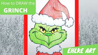 How to DRAW the GRINCH [upl. by Valentino]