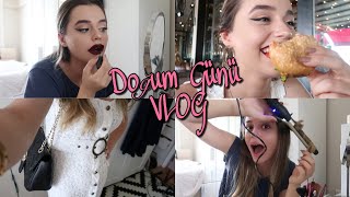 DOĞUM GÜNÜ VLOG SAÇ MAKYAJKIYAFET 🎂 [upl. by Dermott758]