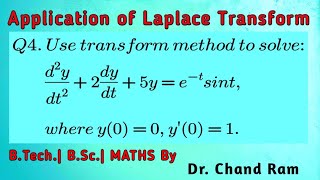 Question4  Laplace Transform  Application to Ordinary Differential Equation [upl. by Sieber910]