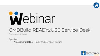 Webinar CMDBuild READY2USE Service Desk [upl. by Aicatsue]