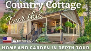 TOUR THIS Country Cottage HOME amp GARDEN TOUR indepth FRENCHENGLISH COTTAGE FARMHOUSE [upl. by Nylecsoj]