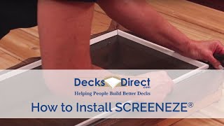 How to Install the SCREENEZE® System [upl. by Namqul]