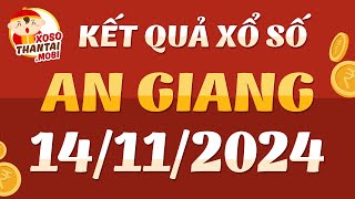 Xổ số An Giang ngày 14 tháng 11  SXAG 1411  XSAG  KQXSAG  Xổ số kiến thiết An Giang hôm nay [upl. by Einalem]