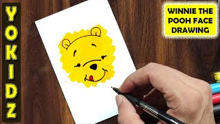 How to draw Winnie the Pooh in 4 minutes  Easy Drawing [upl. by Nnylram]