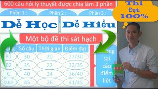 600 câu hỏi lý thuyết lái xe ô tô  Phần chữ câu 51  câu 100   Thầy Tâm [upl. by Anthea]