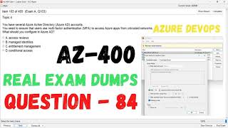 Q 084 AZ 400 DevOps Real Exam Question and answer Dumps CertStudyPro [upl. by Marisa]