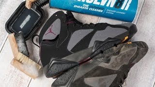 How to clean stained Jordan 7 Bordeaux with Reshoevn8r [upl. by Henrietta]