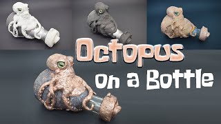 Sculpted and Electroformed Octopus on a bottle [upl. by Benjamen]