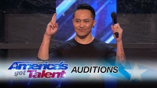 Demian Aditya Escape Artist Risks His Life During AGT Audition  Americas Got Talent 2017 [upl. by Siramay165]