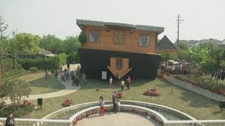 Amazing upside down house opens to the public in Shanghai [upl. by Barsky]