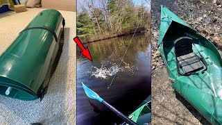 Spring Fishing in the FOLDABLE Kayak Tucktec Folding Kayak [upl. by Parent]