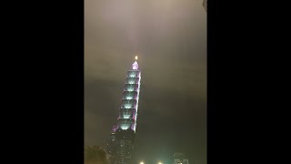 Taipei 101 fireworks 2021 [upl. by Eskil575]