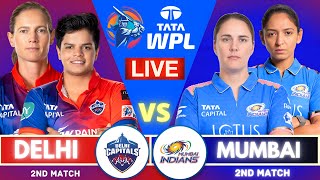 WPL Live Mumbai Indians Women vs Delhi Capitals Women  WPL Live Match Today  WPL 2025 ipllive [upl. by Crabb]