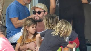 Chris Hemsworth enjoys a family day out in Sydney [upl. by Fernande]