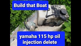 Yamaha 115 2 stroke oil injection system delete updated [upl. by Nonrev433]