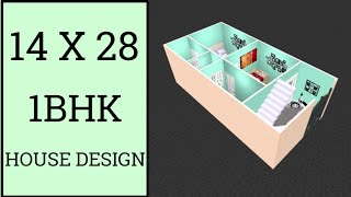 14 X 28 Sqft House Plan ll 14 X 28 Ghar Ka Naksha ll 14 X 28 Home Design [upl. by Launamme153]