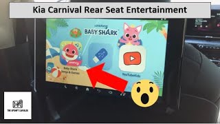 2022 Kia Carnival Rear Seat Entertainment Walkthrough and Review [upl. by Millham532]