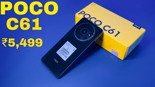 Poco Cheapest Smartphone Poco C61 Unboxing  Review  Camera  Price [upl. by Aihseya]