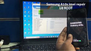 Samsung A10s u8 imei repair  A10s root Android 11 [upl. by Anayeek]