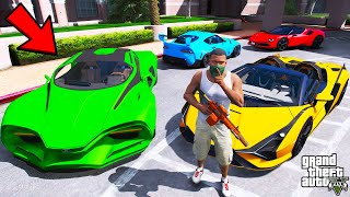 Franklin Stealing Billionaires Secret Sports Cars In GTA 5  SHINCHAN and CHOP [upl. by Peregrine995]