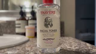 THAYERS AlcoholFree Hydrating Lavender Witch Hazel Facial Toner with Aloe Vera Formula 12 oz [upl. by Aicnilav]